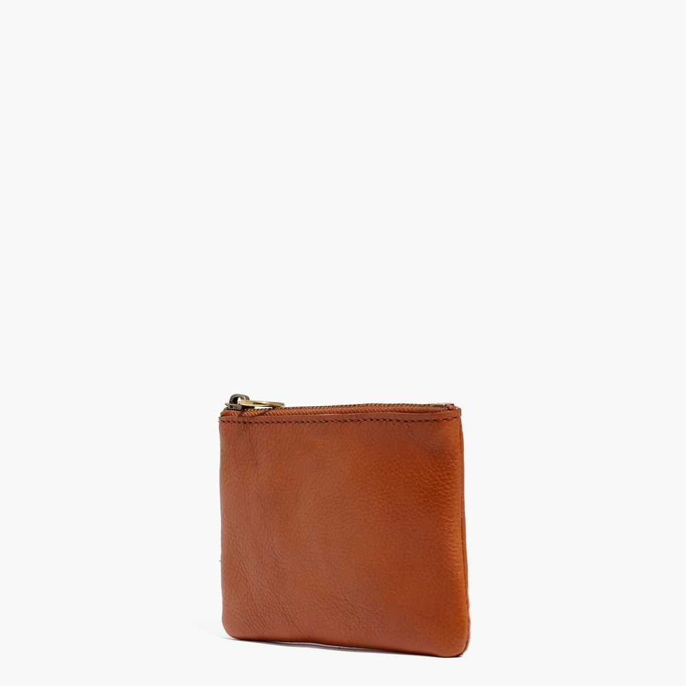 Madewell The Leather Pouch Wallet in English Saddle